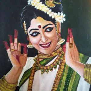 Kerala-Lady Oil Painting