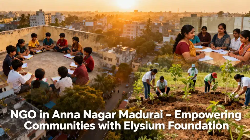 NGO in Anna Nagar Madurai – Our Journey of Community Service | Elysium Foundation NGO in Anna Nagar Madurai – Our Journey of Community Service | Elysium Foundation